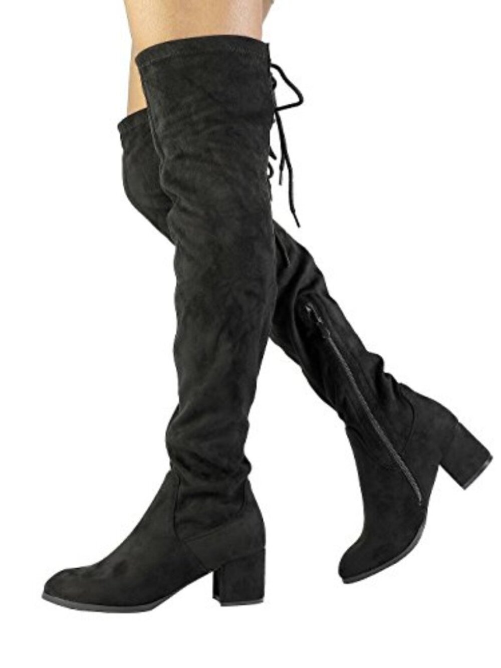 🆕 Women's Over The Knee Thigh High Boots Chunky Heel Long Sexy Boots